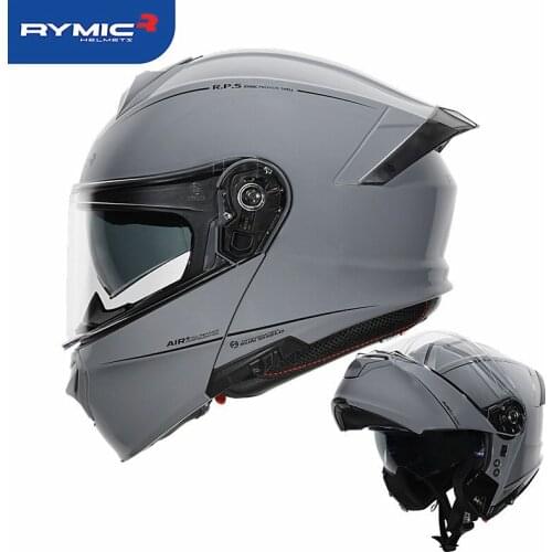 2021 2 Gifts Unisex Racing Flip Up Motorcycle Helmets Modular Dual Lens Motocross Helmet Full Face Safe Helmet ECE DOT