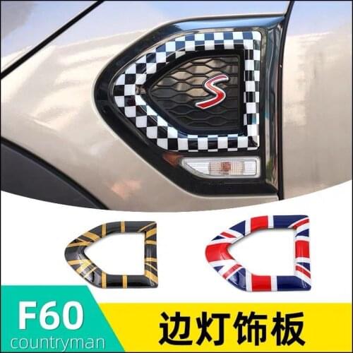 Car Exterior Decoration Sticker Fender Cover Side biased lighting panel For BMW MINI Cooper S F60 Countryman Styling Accessories