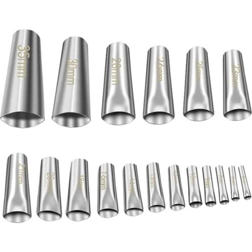 18Pcs Stainless Steel Caulking Nozzle Reusable Caulking Nozzle Sealant Kitchen Window Finishing Tool