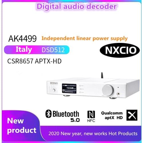 NXC10 AK4499EQ + AK4118 Audio Balanced Decoder DAC Bluetooth 5.0 DSD XMOS XU208 USB DAC muses02 * 8 TPA6120 Headphone Amplifier
