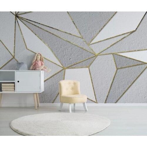 Custom Photo Wallpaper Papel De Parede 3D Abstract Geometric Mural For Living Room Bedroom TV Background Wall Papers Home Decor