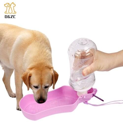 Portable Dog Water Bottle Pet Water Dispenser Food Grade Leak Proof Dog Cat Travel Drink Bottle Bowl Outdoor Drinking Cup