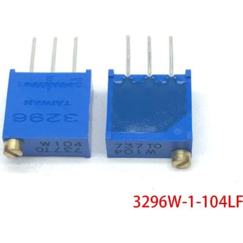 10pcs 3296W-1-104LF 3296W 100K ohm 104 3296W-1-104 3296W-104 W104 Trimpot Trimmer Potentiometer
