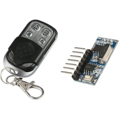 433 Mhz RF Remote Controls Transmitter And 433mhz RF Relay Receiver Switches Module Wireless 4 CH Output Control Switch Dropship