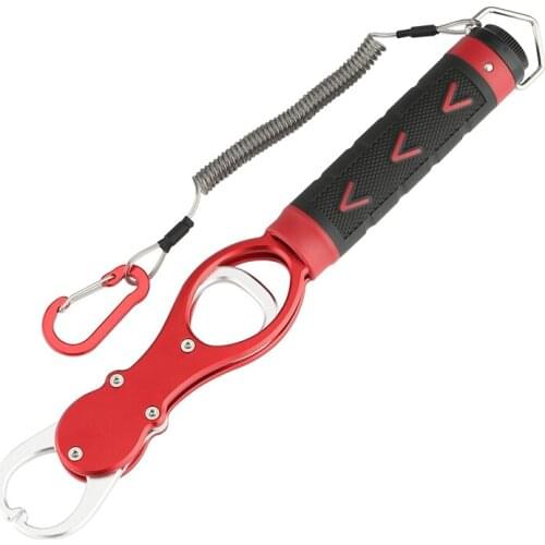 Fishing Aluminum Fishing Pliers Hook Remover or Fishing Lip Grip Grabber with Scale &T8