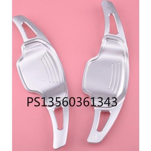 Silver Steering Wheel Shift Paddle Shifter Cover Fit for Chevrolet Camaro 12-15