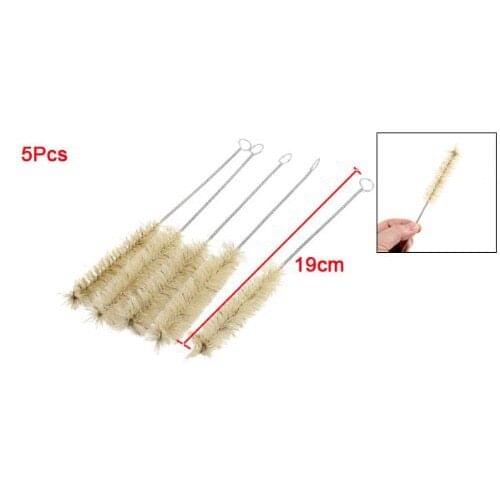 SOSW-5Pcs 19cm Long Chemistry Test Tube Bottle Measurements Cleaning Tool Brush