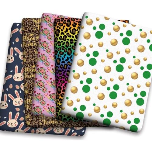 Spring Summer Cotton Super Dense Sewing Fabric Making Womens Wear Dress Children Clothing Home Clothes Cloth c01 0.5Meter