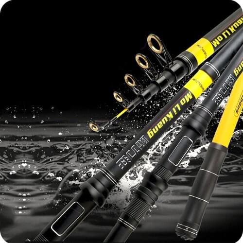 Josby FRP Telescopic Fishing Rod Sea Pole Pesca 2.1m 2.4m 2.7m 3.0m 3.6m Portable High Performance