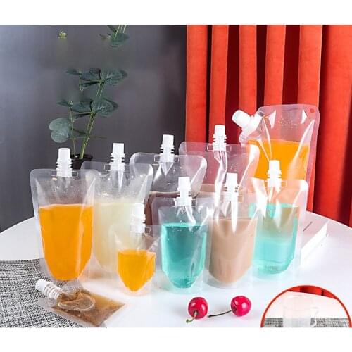 Mouth Suction Nozzle Beverage Standing Drink Bag Liquid Sealed Packaging Food Powder Tea Granule Soup Soy Milk Shake Fruit Juice