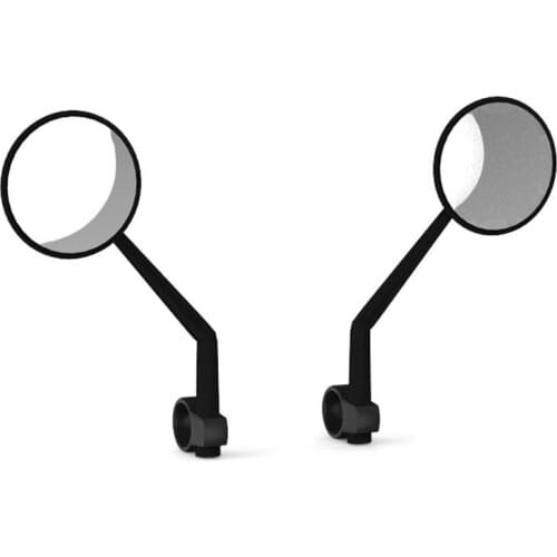 1 Pair Steel Motorcycle Mirrors Universal Motorbike Rounded Motorcycle Scooter 22mm Rearview Side Mirror