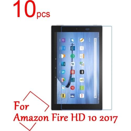 10pcs Ultra Clear/Matte/Nano anti-Explosion LCD Screen Protector Film Cover For Amazon Fire HD 10 2017 10.1 inch Protective Film