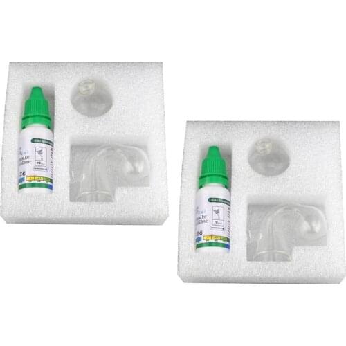 2xGlass Drop Checker Co2 Monitor Tester for Aquarium Fish Tank 15ml Liquid