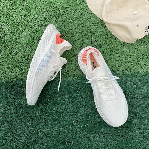 2021 Sports Shoes Ladies Sports Shoes Casual Non-slip Platform Lightweight Vulcanized Shoes Running Shoes