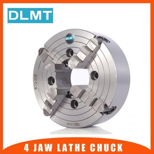 K72- 125 4 Jaw Lathe Chuck Single action 125mm Independent Self-Centering 1pcs Safety Chuck Key 3pcs Mounting Bolt