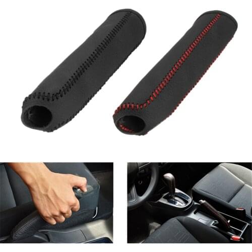 Car Leather Handbrake Cover Protective Sleeve Hand Brake Protection For Honda/Civic 8th/Accord 2004-2011