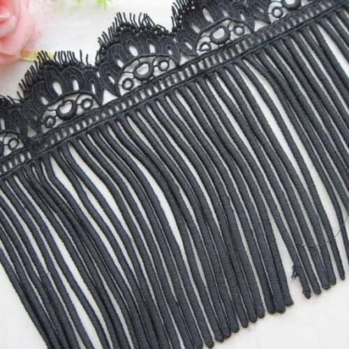 Free shipping 18cm tassel decoration embroidery lace accessories clothes diy 3yards