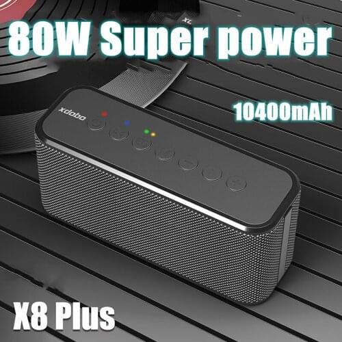 XDOBO X8 Plus Wireless Caixa De Som Bluetooth Speaker Portable High Power80W Column Subwoofer for Mobile Phone Charging Boom Box