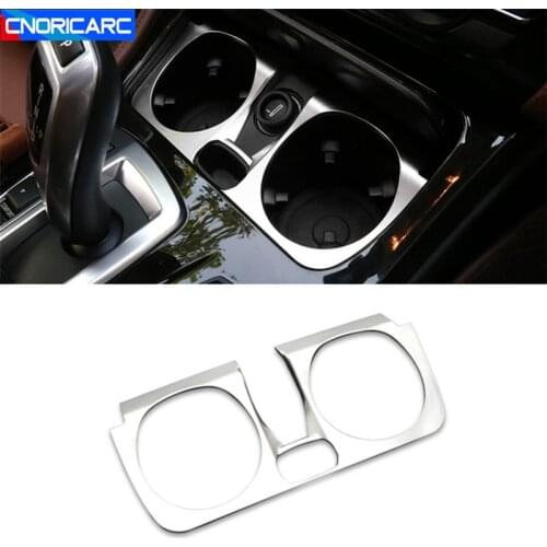 Center Console Front Water Cup Holder Cover Decoration Sticker For BMW 5 Series F10 2014-2017 Automotive Interior Accessories