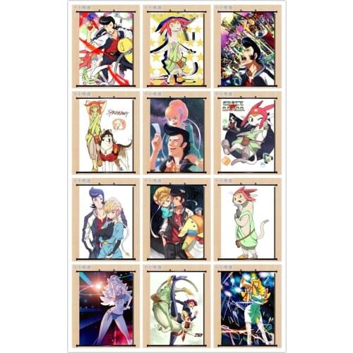 Coscase Japan Anime Decorative Pictures Space Dandy Dende & Meow & Honey & Admiral Perry cosplay Home Decor Wall Scroll Poster