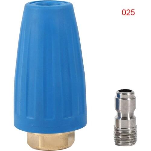1/4in Quick Connect High Pressure Washer Cleaner Spray Turbo Rotation Nozzle Tip