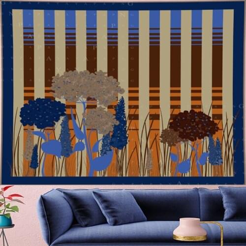 GN.PAPAYA Nordic Style Classical Pattern Tapestry Vintage Style Pattern Tapestries Retro flower Wall Hanging home decor