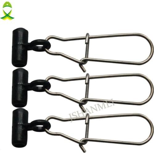 JSM 200pcs/lot Interlock Zip Slider High-strength Sinker Slides with Nice Snap Black Sinker Slider for Fishing Line