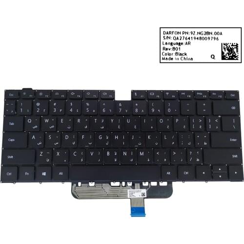 New Farsi Arabic backlit keyboard for Huawei Magicbook Pro HBL-W19 HBL-W29 HLY-W29R KLV-W29L FS AR QWERTY laptop keyboards black