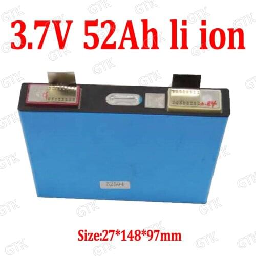 3.7v 53Ah lithium battery 3.7V 53Ah Lithium ion not 50ah 55Ah for DIY 12v 24v power tool vehicle RV EV moped bicycle golf cart