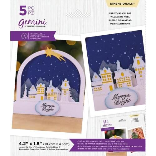 2021 AliliArts Metal Cutting Dies Christmas Village diy Scrapbooking Photo Album Decorative Embossing PaperCard Crafts Die