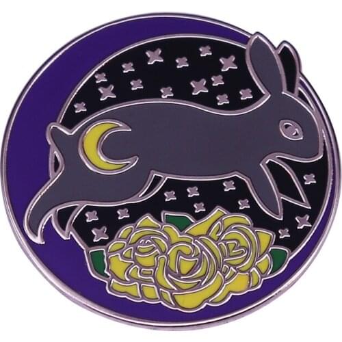 Moon Rabbit Badge Her glow became form.She descended from the heavens
