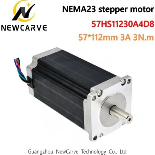 Nema23 Stepper Motor 3A 3N.m 57x112mm 4-Lead 428Oz-in For 3D Printer For CNC Engraving&Milling NEWCARVE