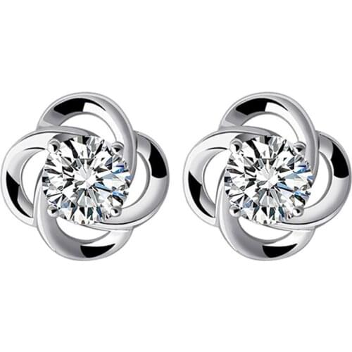 New Korean fashion earrings crystal from Austrian classic earring for women Wedding jewelry Gift