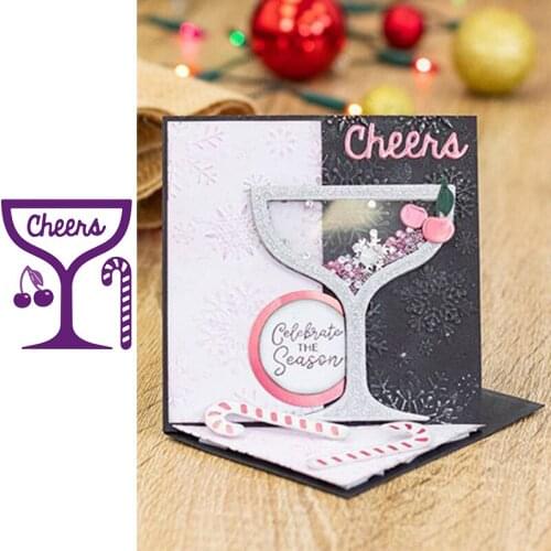 Christmas Festive Shaker Card Metal Cutting Dies for Scrapbooking and Card Making Craft 2019 New die cuts