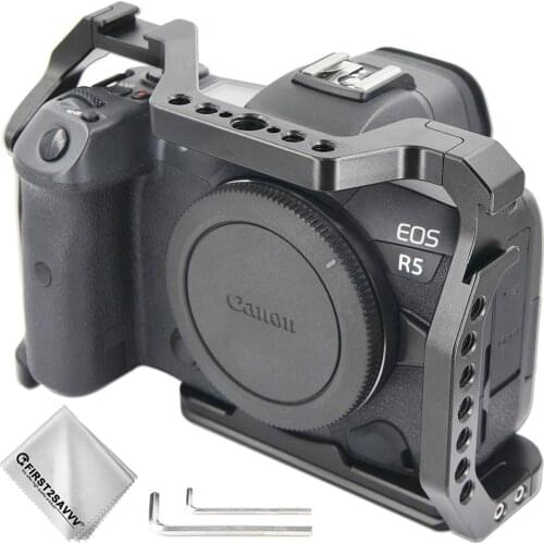 Camera Cage Rig Stabilizer Aluminum Alloy Camera Video Cage for Canon EOS R5 EOS R6