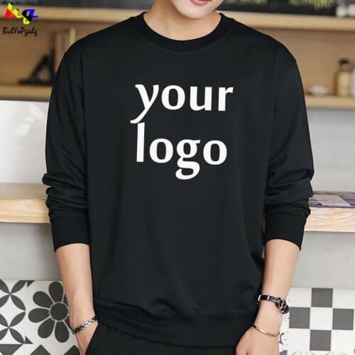Custom logo sweatshirt wholesale men and women sweatshirt long sleeve printing logo picture text spring and autumn jacket