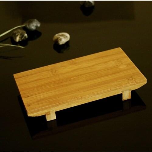 Japan Style Bamboo Handmade Sushi Plates Salmon Sashimi Container Tray Japanese Cuisine Container