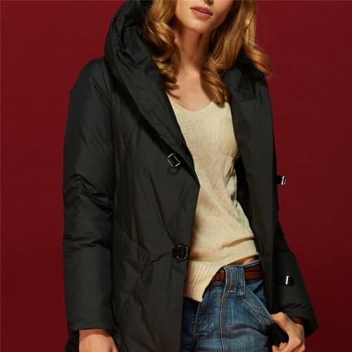 Mujer Parka 2020 Casaco De Inverno Feminino Hooded Down Coats Black Warm White Duck Down Jacket Women Winter Coat WXF159