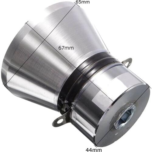 1Pcs 100W 28KHz Aluminum Alloy Ultrasonic Piezoelectric Transducer Cleaner Silvery High Performance Ultrasonic Cleaner Parts