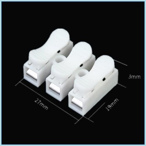 10pcs 3 Pins Electrical Cable Connectors CH3 Quick Splice Lock Wire Terminals