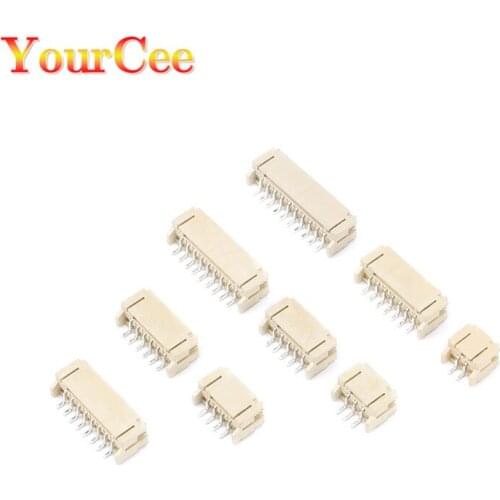 50PCS PH2.0 2.0mm Pitch Connector SMD 2P 3P 4P 5P 6P 7P 8P 9P 10P 2mm Horizontal Socket 2mm Pitch Patch Plug Connector SMT SMD