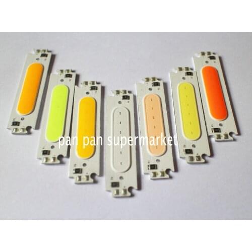 60*15mm LED COB Strip Light Source moudle Colorful COB LED bulb 12V DC 2W FLIP Chip for DIY Car Lamp