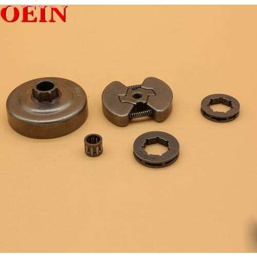 3/8" 7T Clutch Drum Assembly Sprocket Rim Bearing Kit For Partner 350 351 Chainsaw Spare Parts