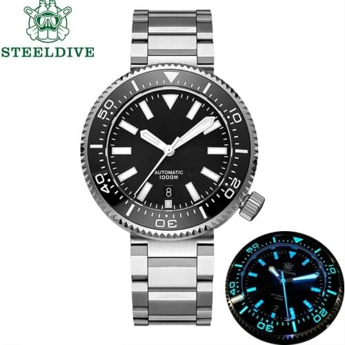 STEELDIVE Watch 1000M Diver Watch Automatic SKX007 Japan NH35 Sapphire Crystal Mechanical Automatic Watches Men Diving Watches