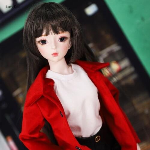 DBS 1/3 BJD Doll toy mechanical joint Body including hair clothes shoes headdress, plastic eyeball or glass eyeball