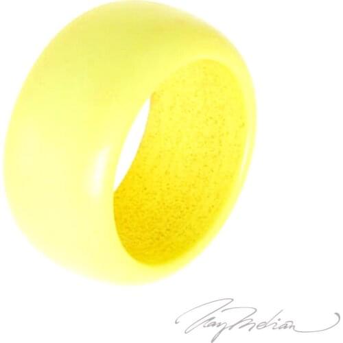 Design ring Methacrylate Yellow METARO Collection CROWN