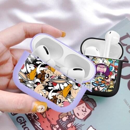 For Airpods 1/2 Earphone Cartoon Candy Rabbit Wolf dog Soft Protector Fundas Airpods Pro Case Air Pods Charging Box Bags
