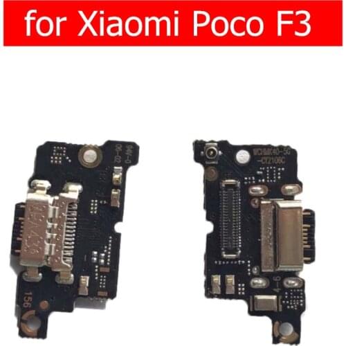 For Xiaomi Poco F3 USB Charger Connector Flex Cable USB Charging Dock PCB Board Flex Cable Repair Spare Parts