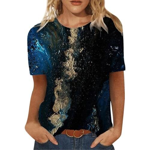 Women Plus Size T Shirt Womens Summer Printed Short Sleeves Round-neck Casual Tee Tops Camisetas De Mujer Футболка Оверсайз