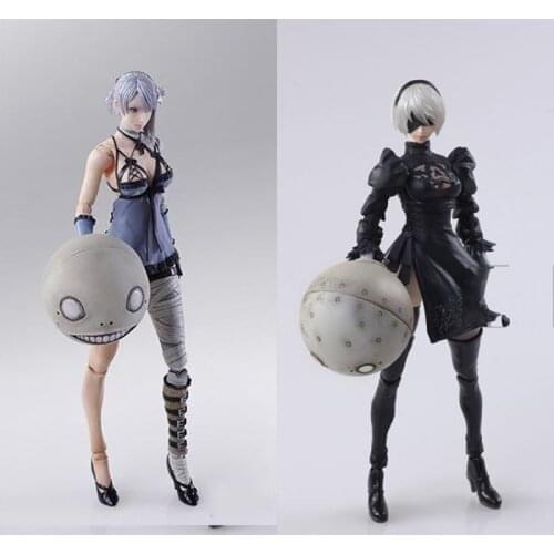 SHF Figure NieR Replicant Gestalt Figure Sexy Kaine Automata YoRHa No. 2 Type B 2B Action Figure Model Toy Doll Gift